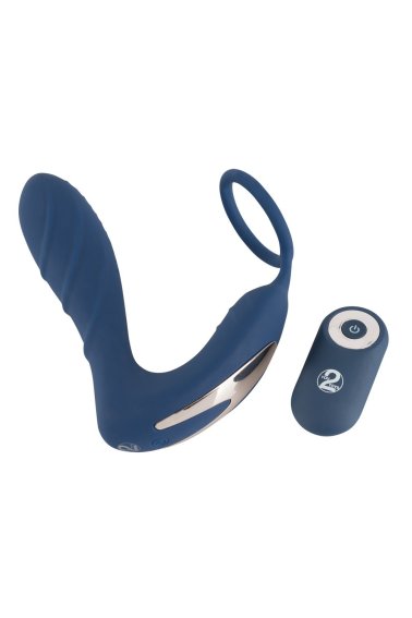 Vibrating Prostate Plug with Cock Ring