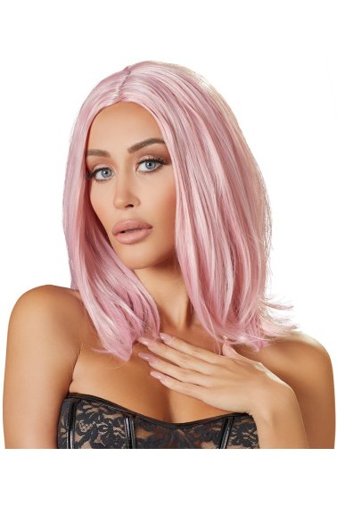Wig, bob, pink
