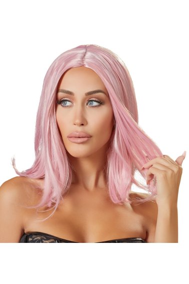 Wig, bob, pink 2