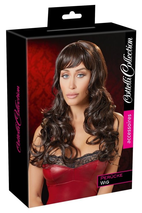 Perika Long Dark Brown Wig