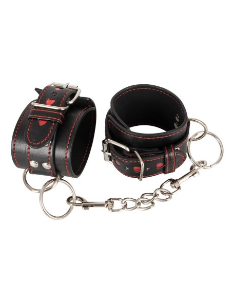 Leather Handcuffs BK