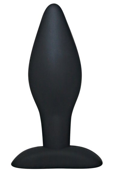 Silicone Butt Plug Black L
