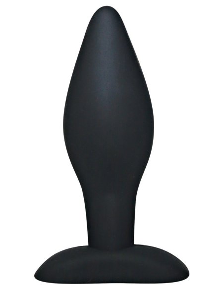 Silicone Butt Plug Black L