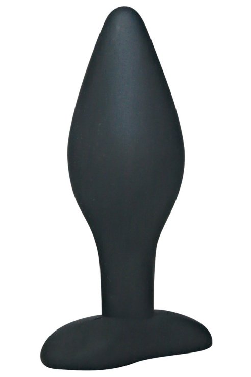 Silicone Butt Plug Black L