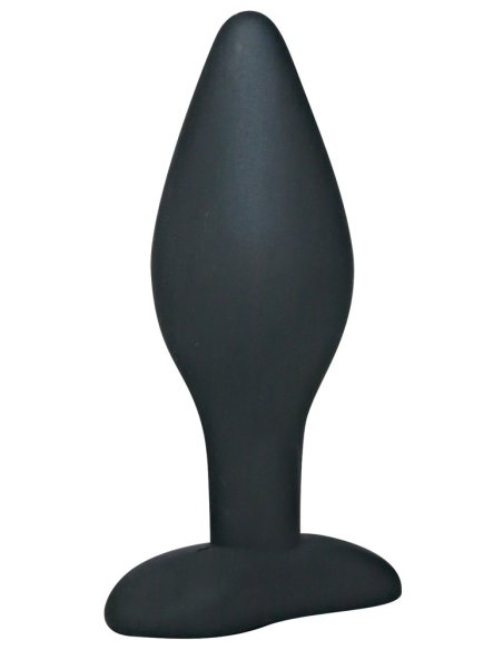 Silicone Butt Plug Black L