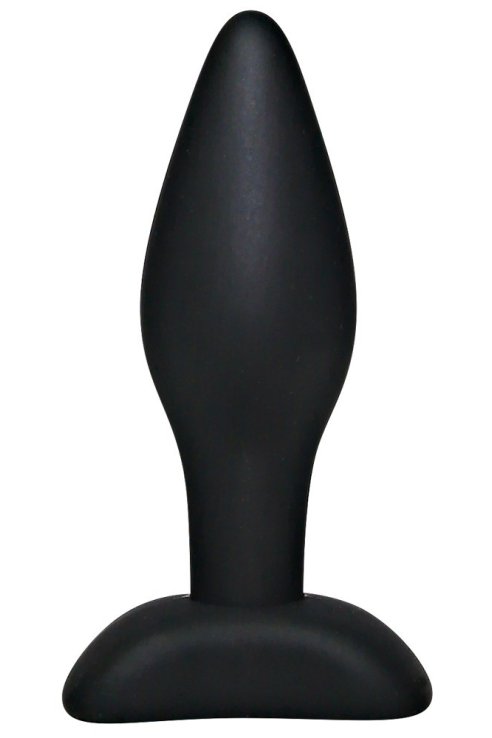 Silicone Butt Plug Black S