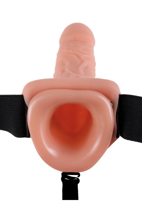 Vibrating Hollow 11 Strap-On