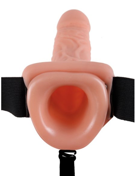 Vibrating Hollow 11 Strap-On