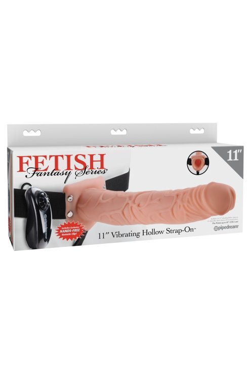 Vibrating Hollow 11 Strap-On