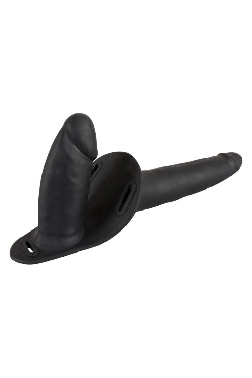 Двойной Страп-он Double Strap On Black Silicone