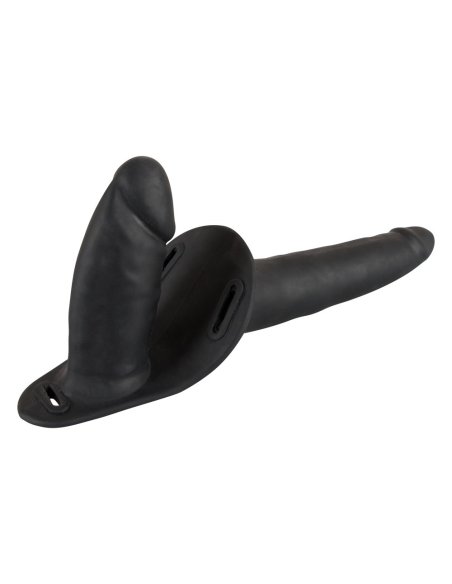 Двойной Страп-он Double Strap On Black Silicone