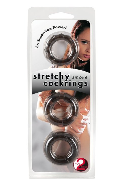 Prsten za penis Stretchy Cock Rings smoke